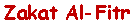 Text Box: Zakat Al-Fitr